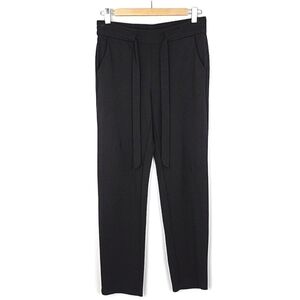 Badgley Mischka Front Tie Pants Trousers Stretch Black Elastic  Waist Size Small